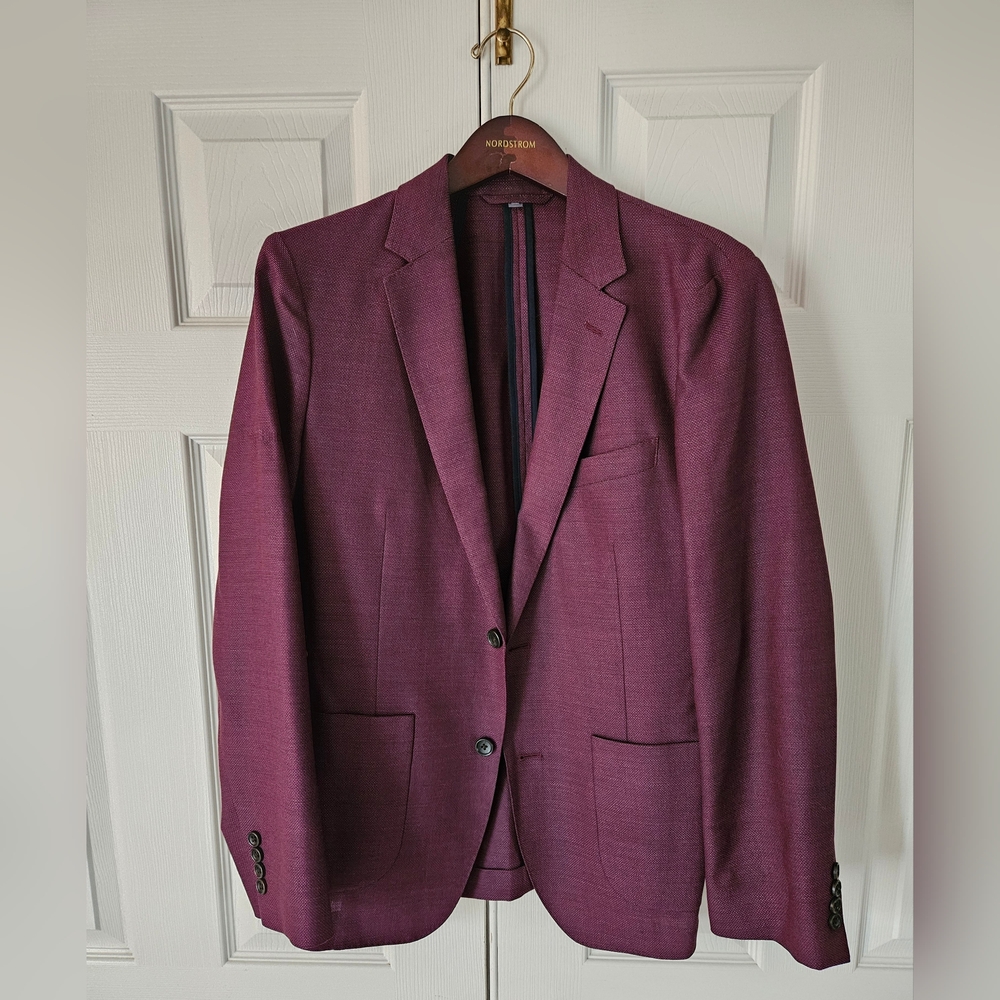 Bonobos Burgundy Unconstructed Blazer